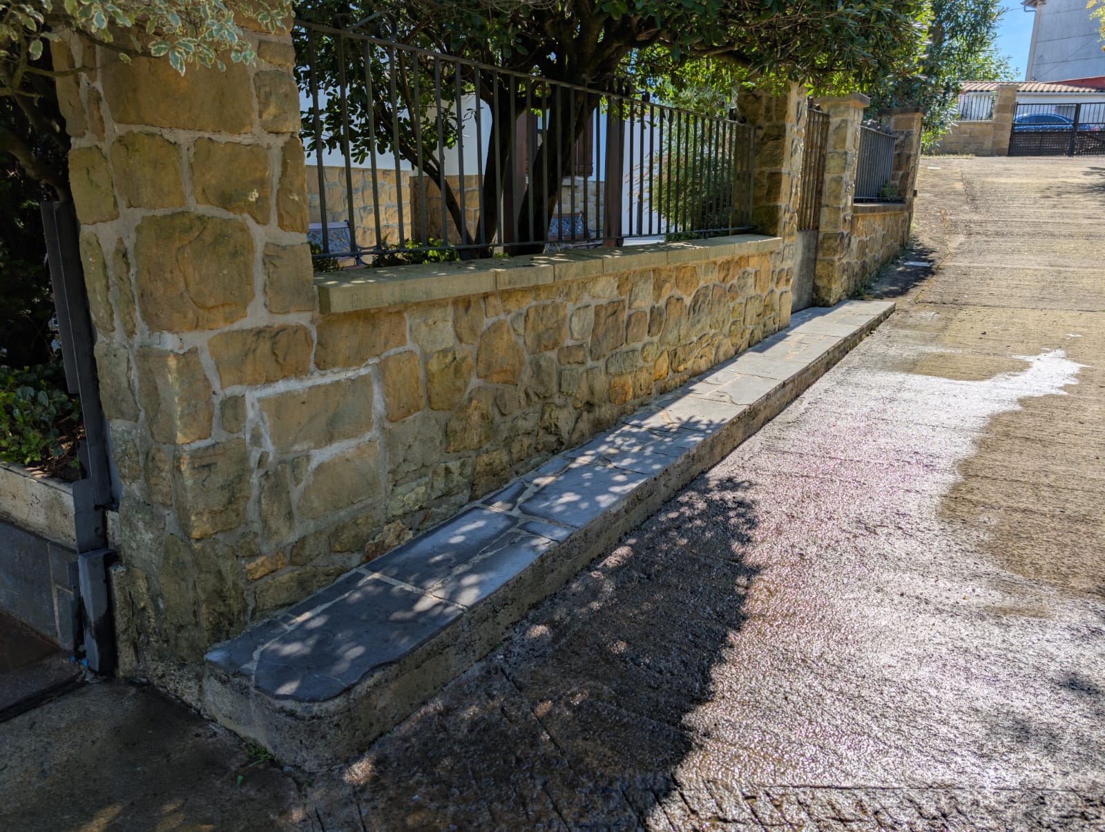 Eingang nach der Reinigung